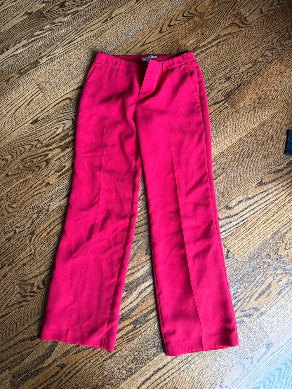 Banana Republic Bright Pink Wide-Leg Pants